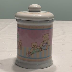 Enesco Child’s Ceramic Cup with Lid 1985